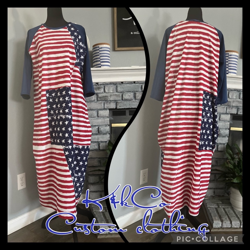 4th of July/summer bubble swim dress